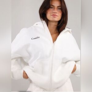 Comfirt Women's White Hoodie